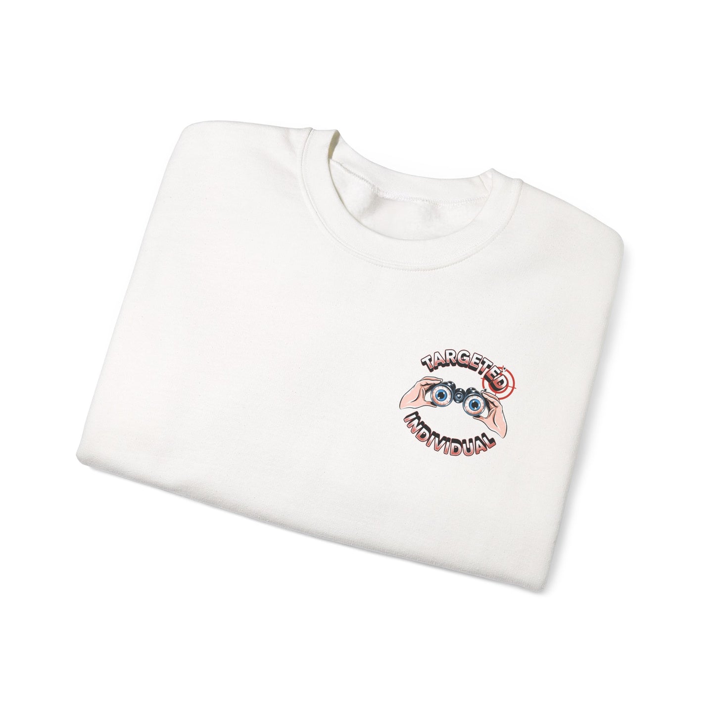 Targeted Individual Crewneck Sweatshirt – Graphic Police Car Design