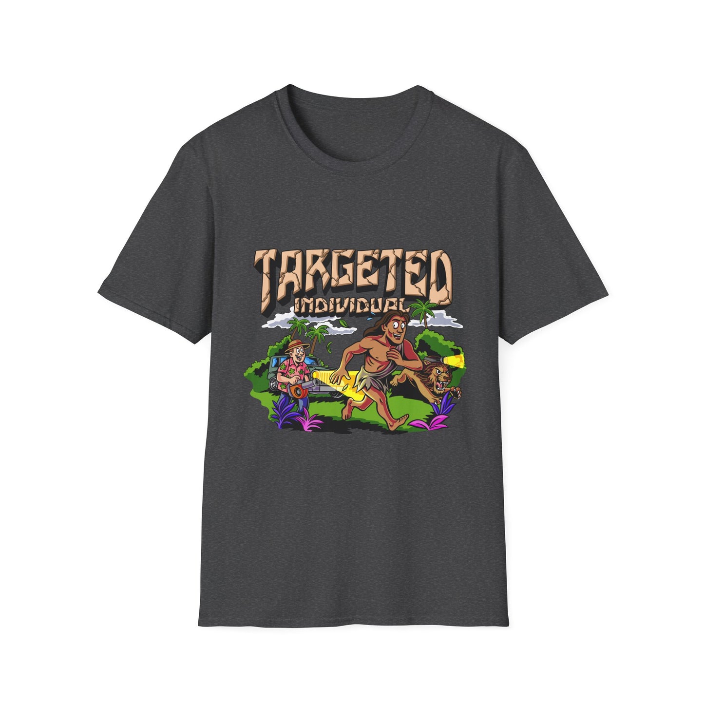 Targeted Individuals T-Shirt — Retro Island Hunt Graphic Tee