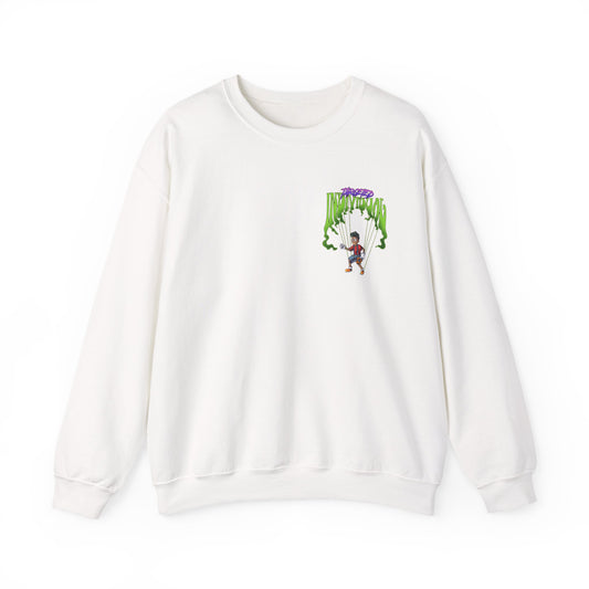 Crewneck Sweatshirt — Horror Clown Graphic Crewneck (Creepy Carnival Art)