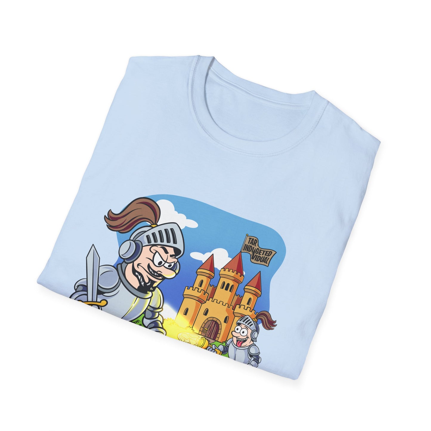 Knight Cartoon T-Shirt — Cute Medieval Castle Adventure Tee