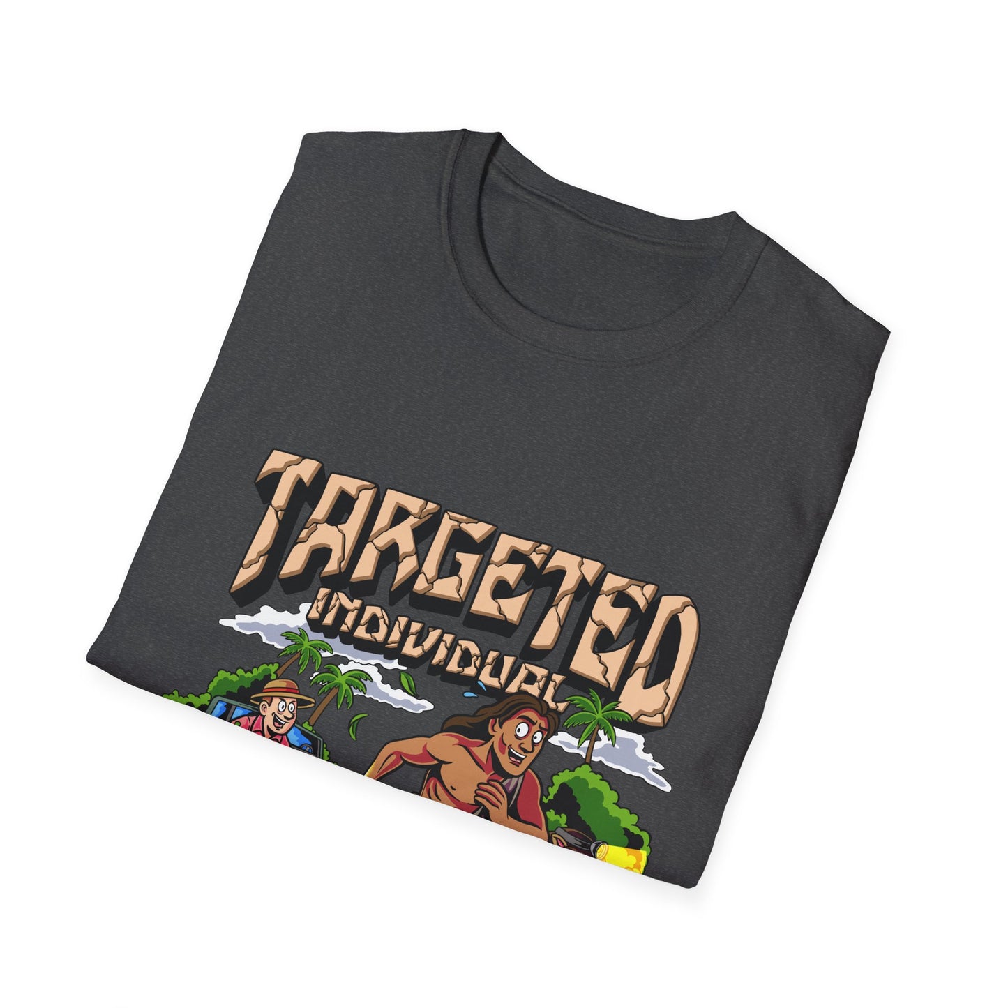 Targeted Individuals T-Shirt — Retro Island Hunt Graphic Tee