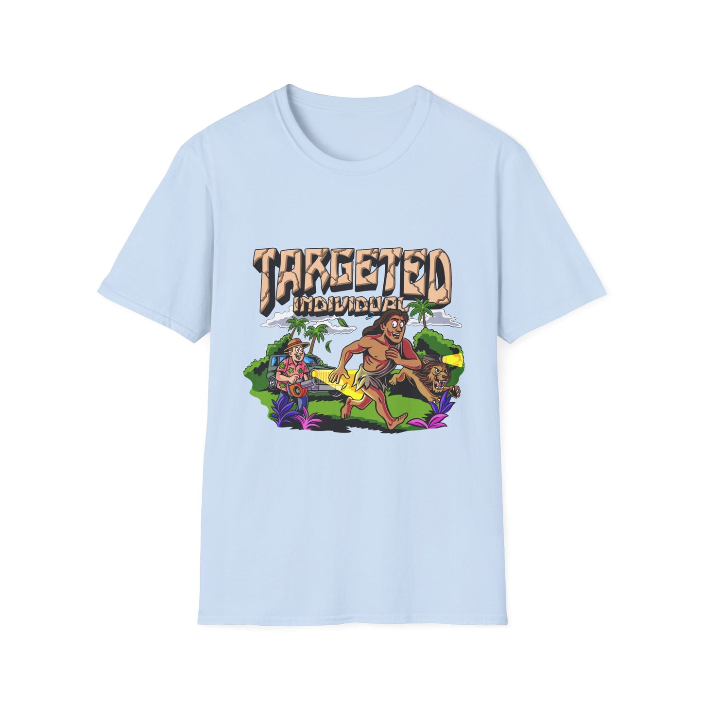 Targeted Individuals T-Shirt — Retro Island Hunt Graphic Tee