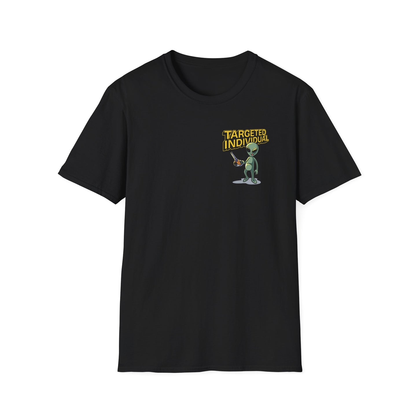Alien Abduction Graphic T-Shirt — "Target Individual" Sci‑Fi UFO Tee