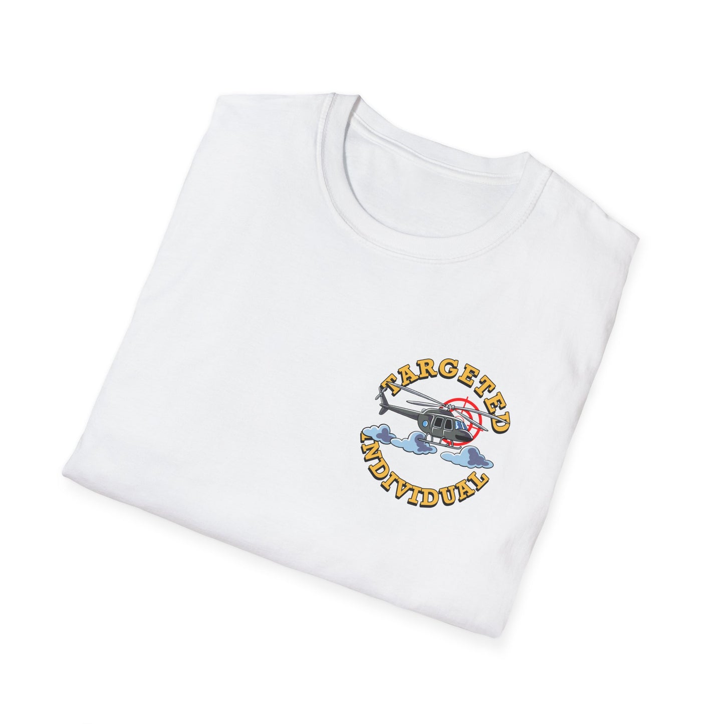 Target Individual T-Shirt — 'Target Individual' Graphic Tee with Police Truck & Targets