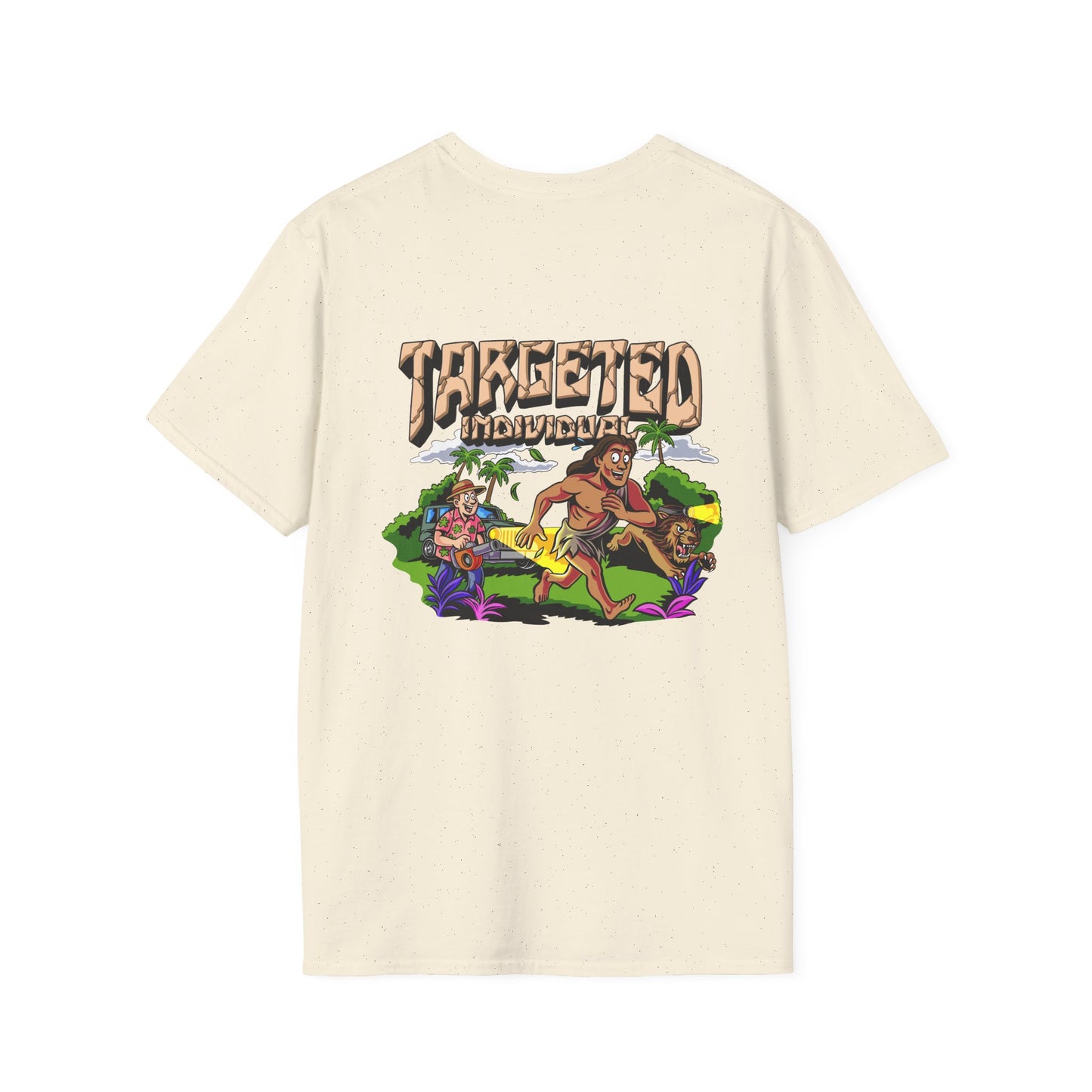 T-Shirt — "Targeted Adventure" Tropical Graphic Tee