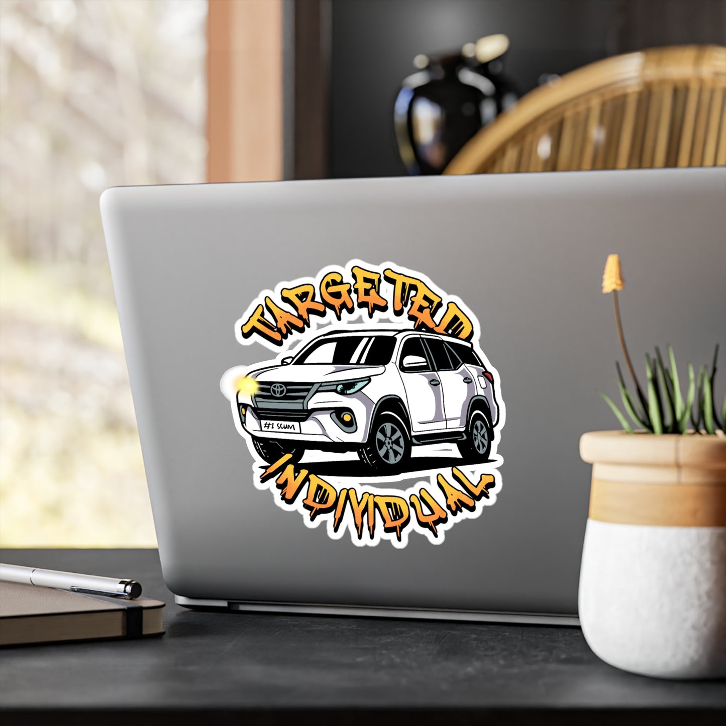 Targeted Individual SUV Vinyl Sticker — Kiss-Cut Car Decal