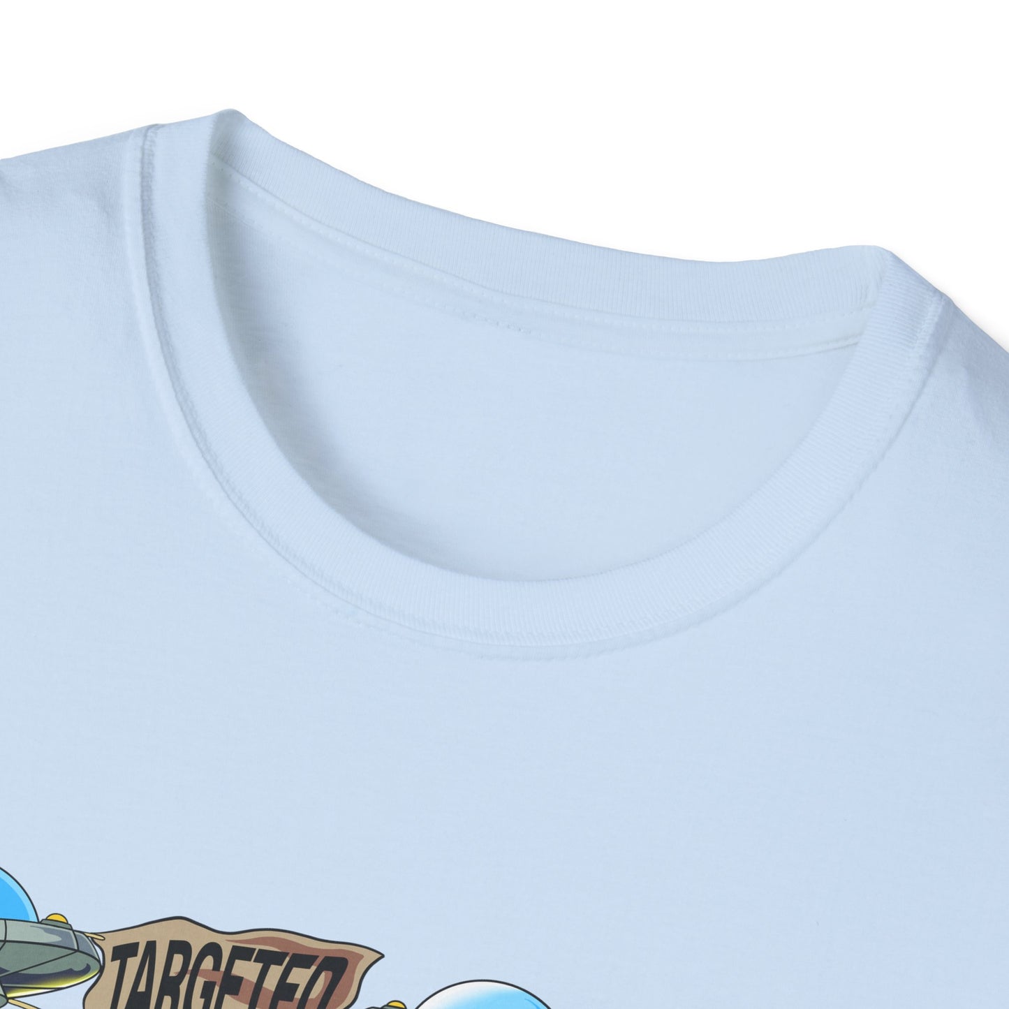 Alien Abduction Graphic T-Shirt — "Targeted Nowhere" Retro UFO Tee