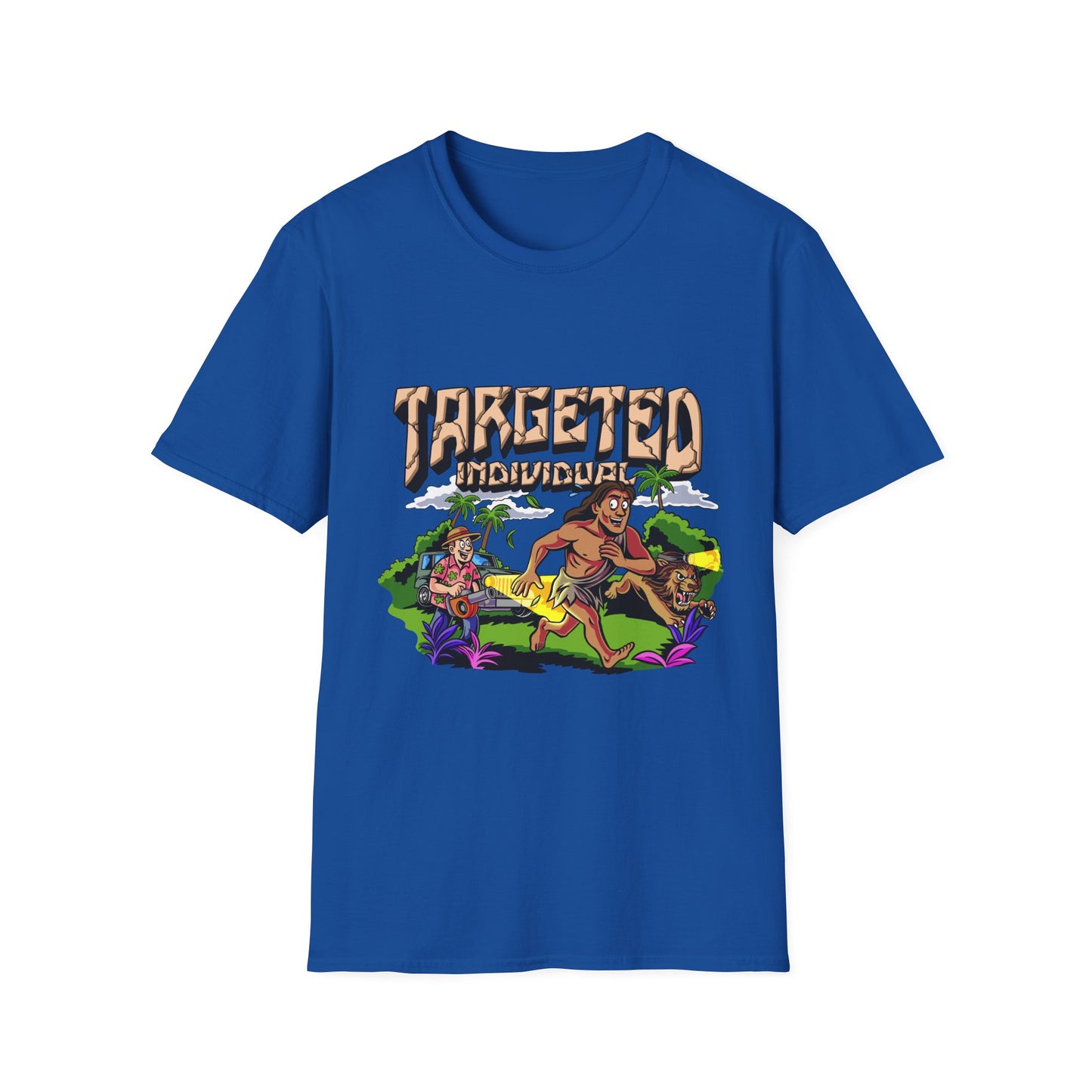 Targeted Individuals T-Shirt — Retro Island Hunt Graphic Tee