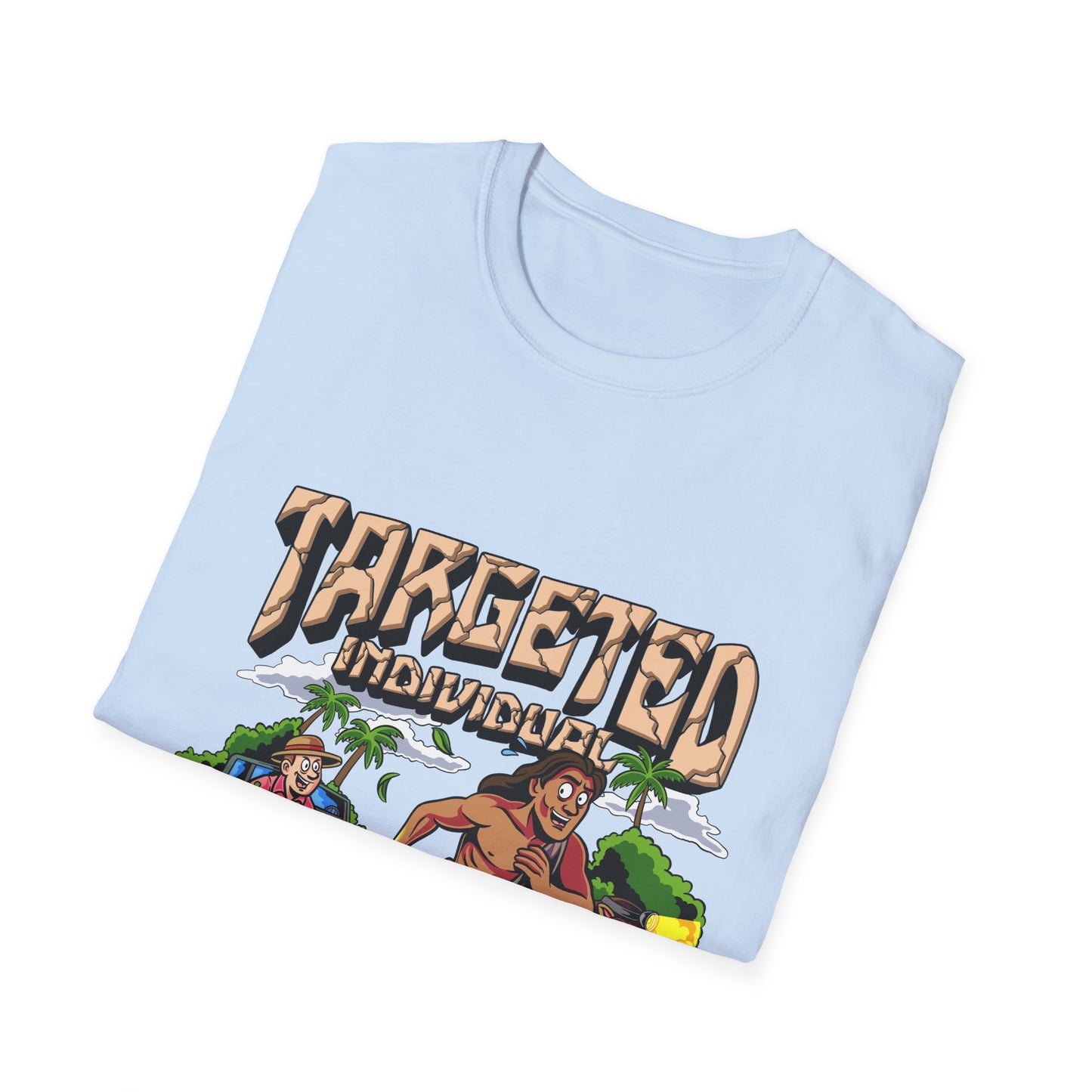 Targeted Individuals T-Shirt — Retro Island Hunt Graphic Tee