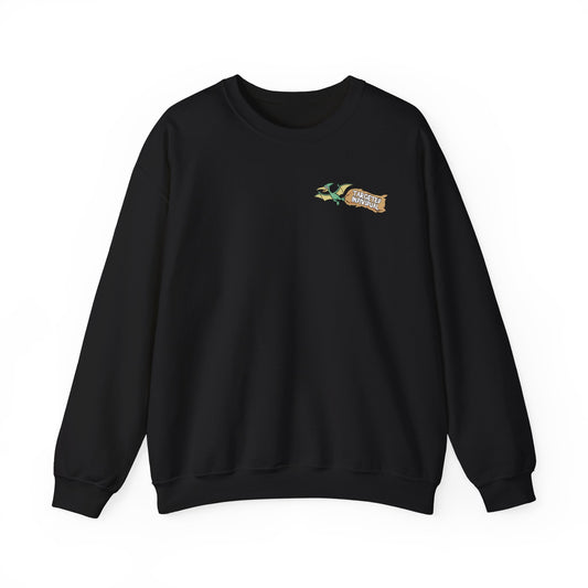 Godzilla Cartoon Crewneck Sweatshirt - Funny Monster Fire-Breathing Graphic