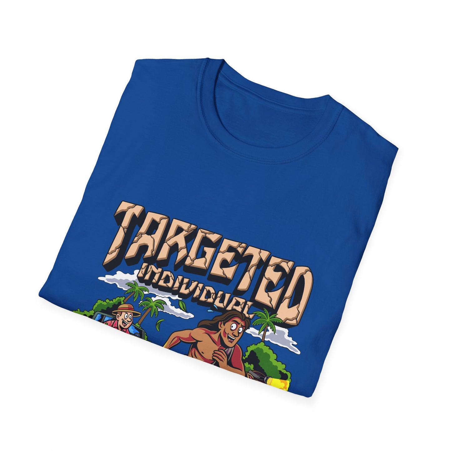 Targeted Individuals T-Shirt — Retro Island Hunt Graphic Tee