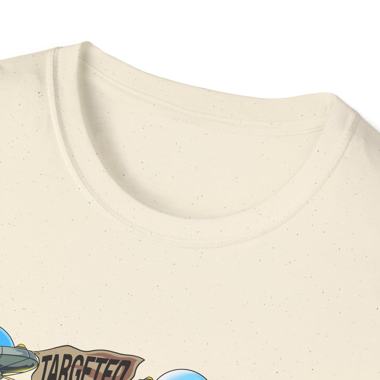 Alien Abduction Graphic T-Shirt — "Targeted Nowhere" Retro UFO Tee