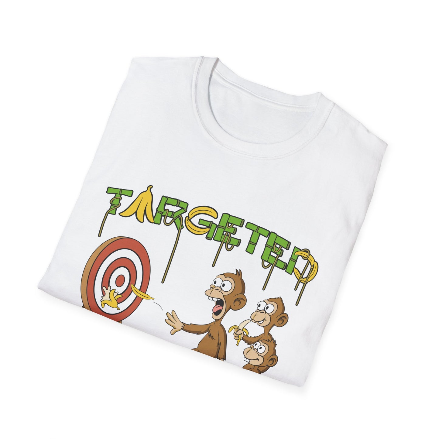 Targeted Individual Graphic T-Shirt — Funny Monkey Target Design