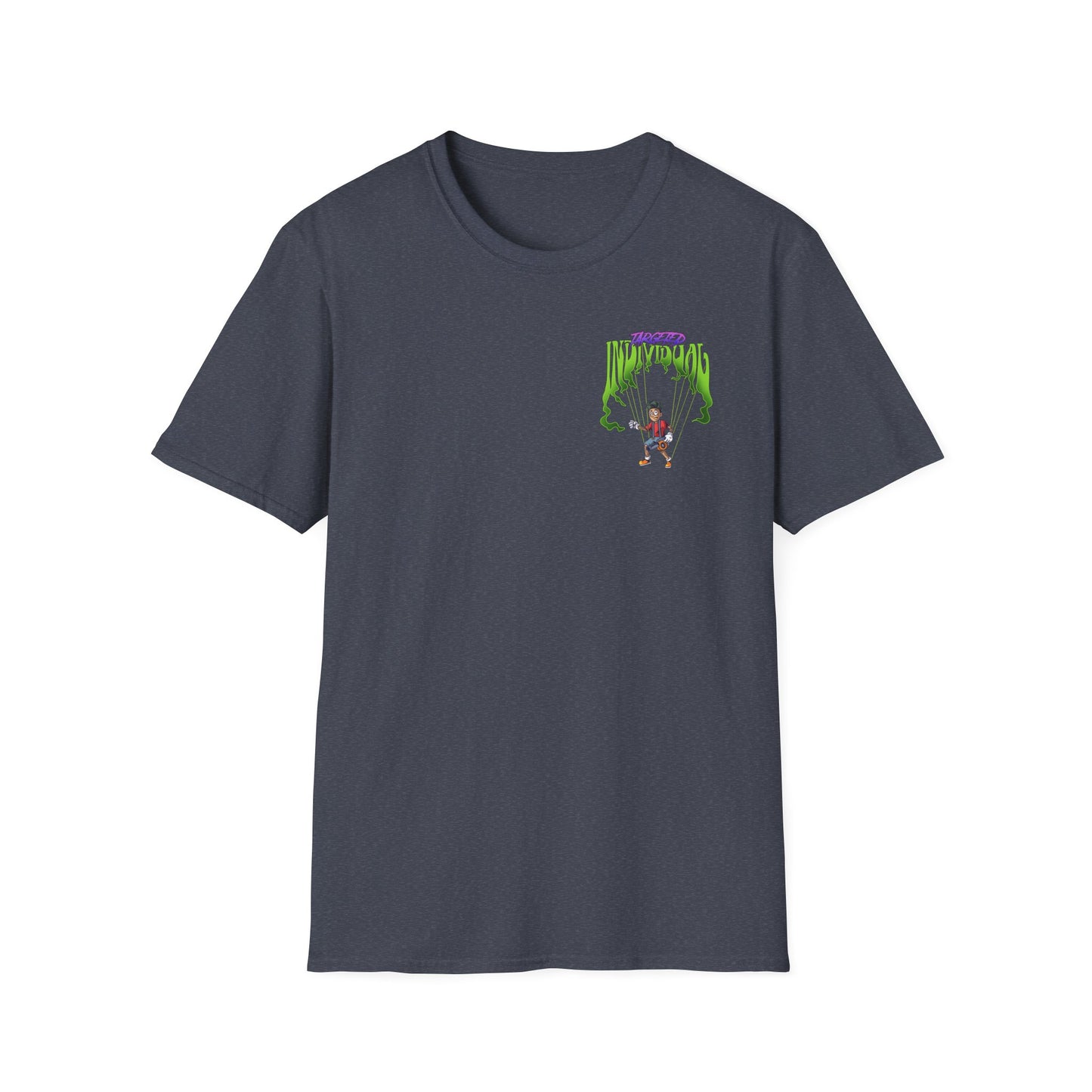 Scaredy Clown Graphic T-Shirt — Horror Joker Back Print