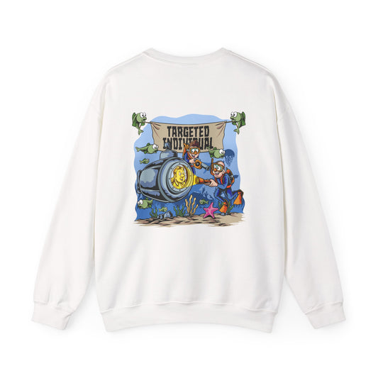 Targeted Individual Crewneck Sweatshirt — Underwater Diver Graphic