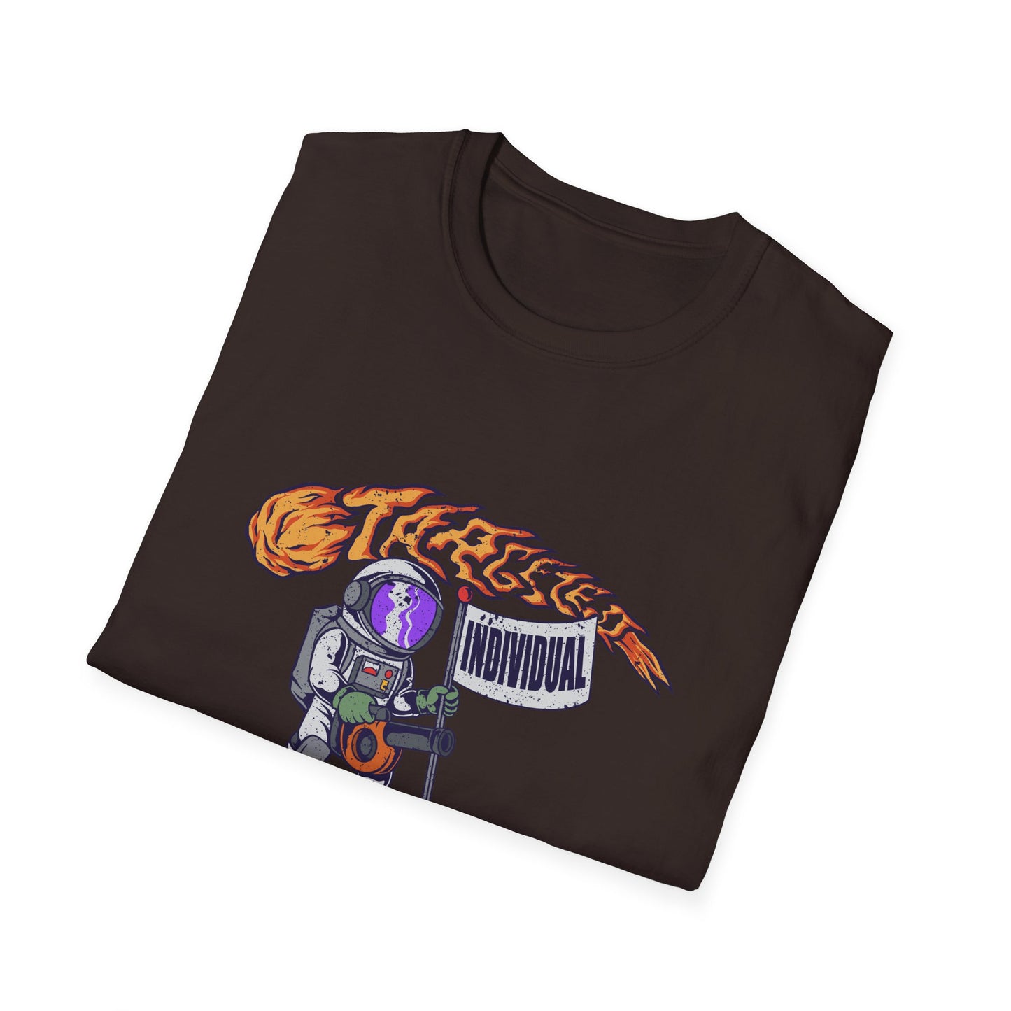 Astronaut Guitar T-Shirt — Retro Space Rock Design ("Takeoff")