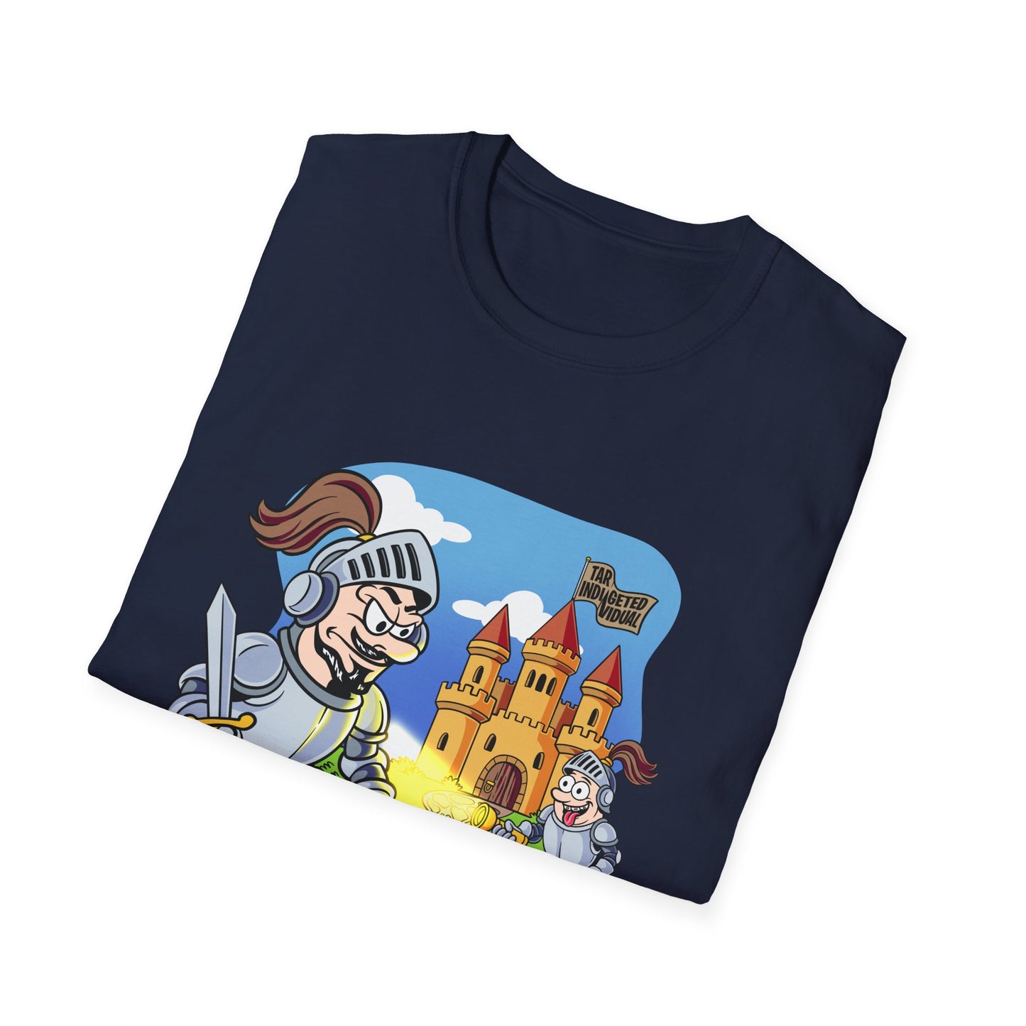 Knight Cartoon T-Shirt — Cute Medieval Castle Adventure Tee