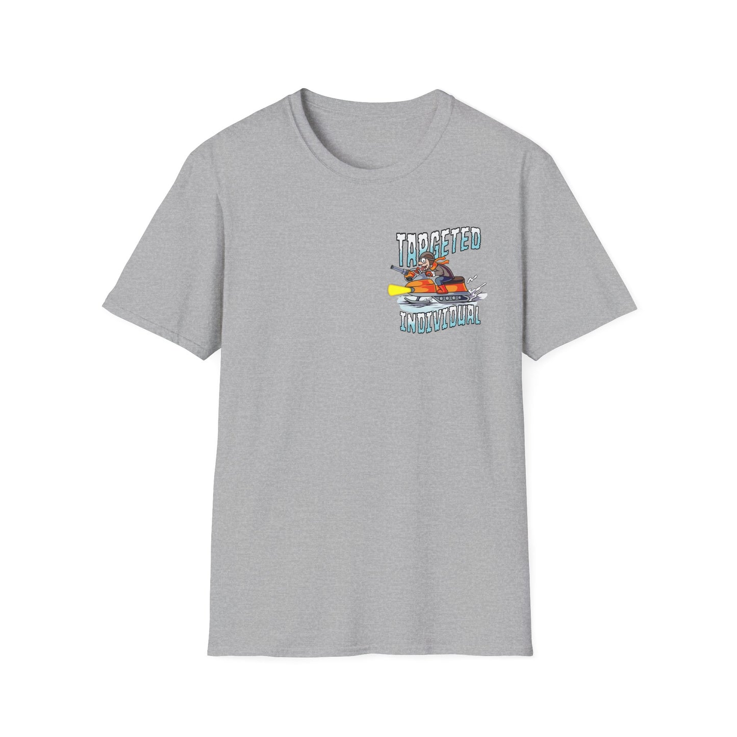 Fishing Cartoon T-Shirt — "Targeted Individual" Graphic Tee