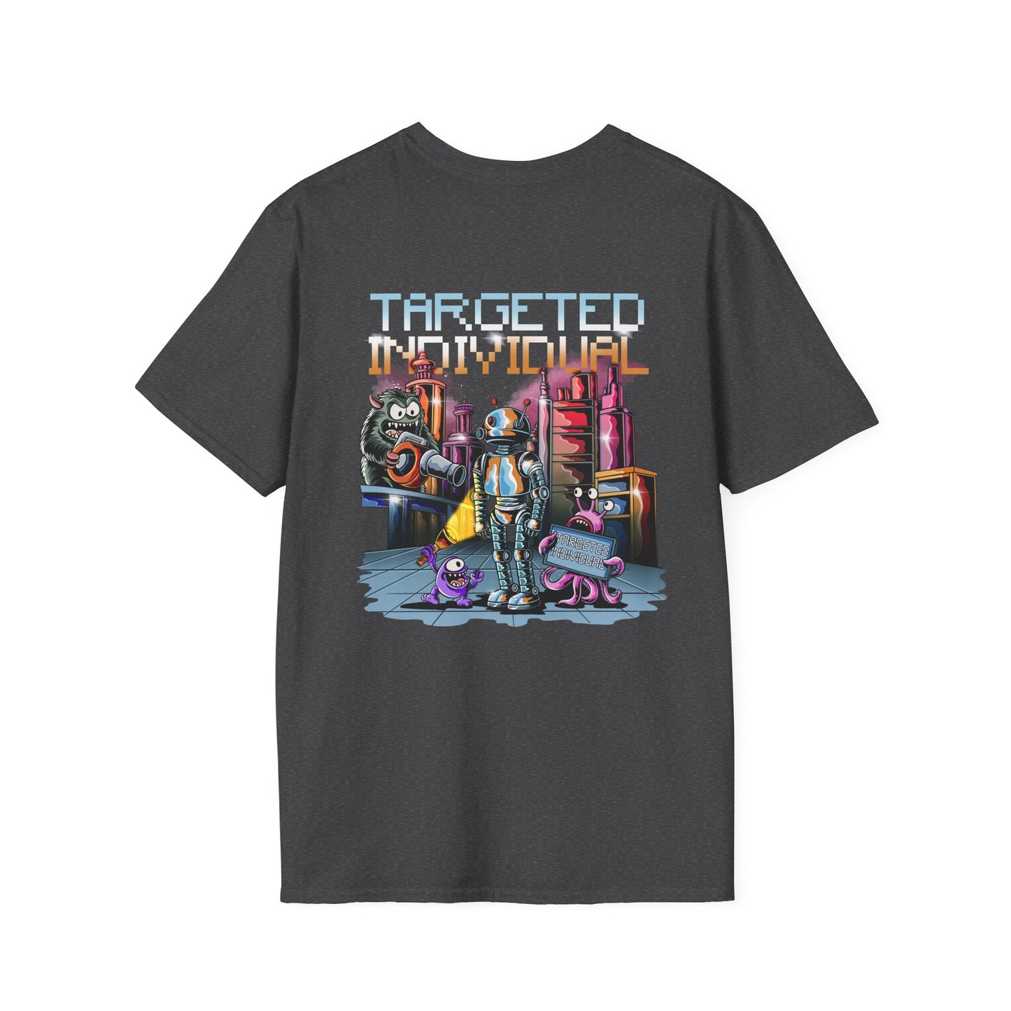 Targeted Individual T-Shirt — Retro Sci‑Fi Robot Graphic Tee