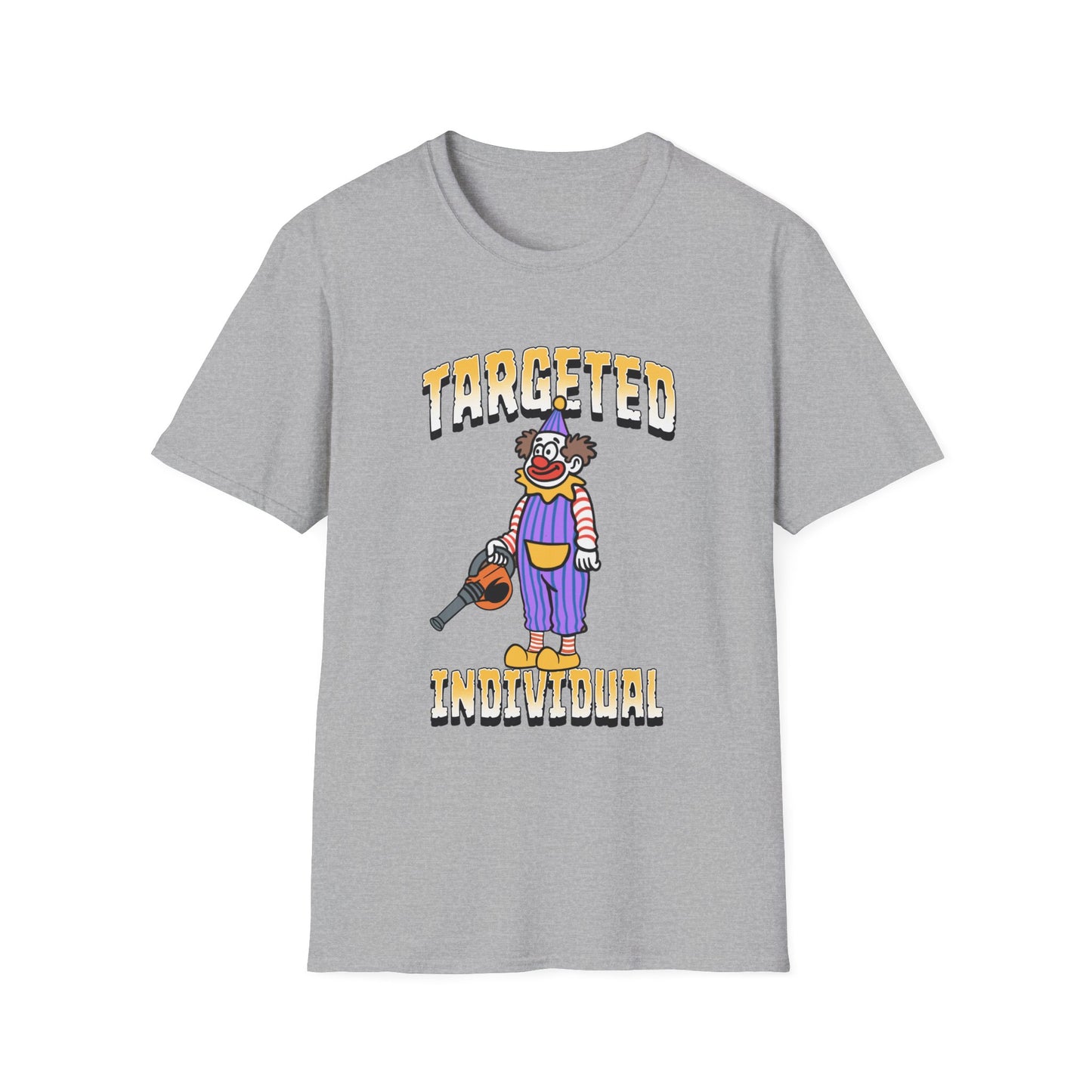Targeted Individual Clown T-Shirt — Graphic Protest Tee