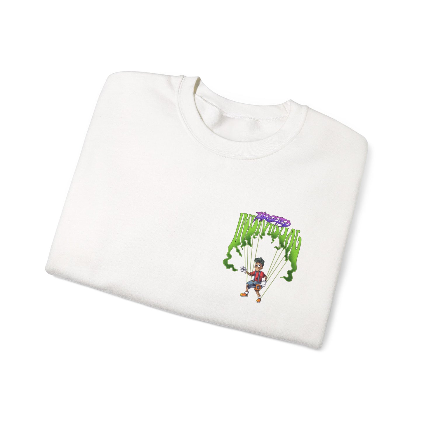 Crewneck Sweatshirt — Horror Clown Graphic Crewneck (Creepy Carnival Art)
