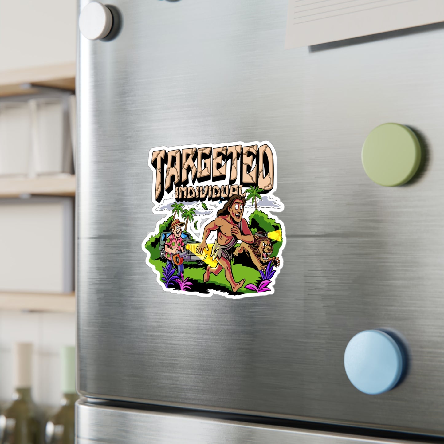Targeted Individual Adventure Sticker — Kiss-Cut Vinyl Decal