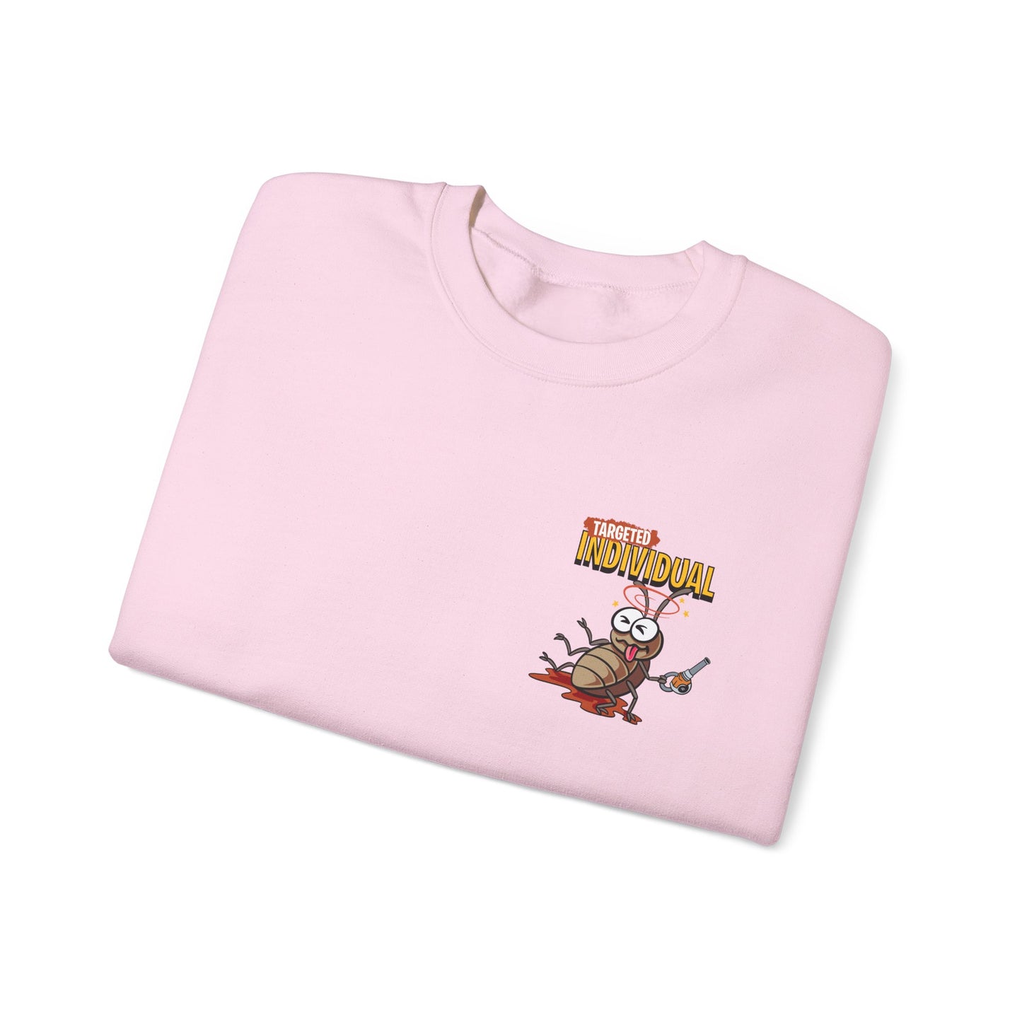Knight vs Worms Crewneck Sweatshirt — Funny Medieval Cartoon Graphic