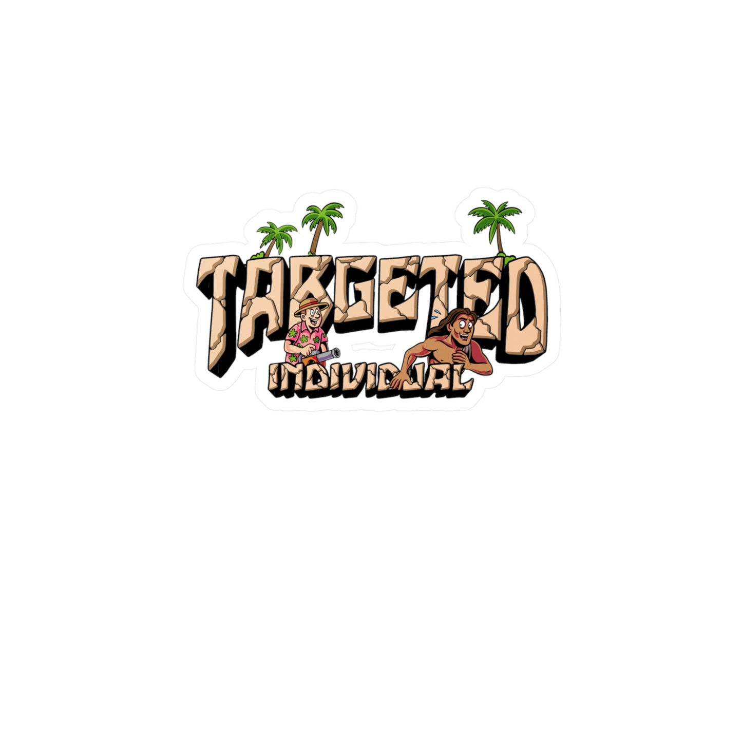 Targeted Individual Tropical Sticker - Kiss-Cut Vinyl Decal