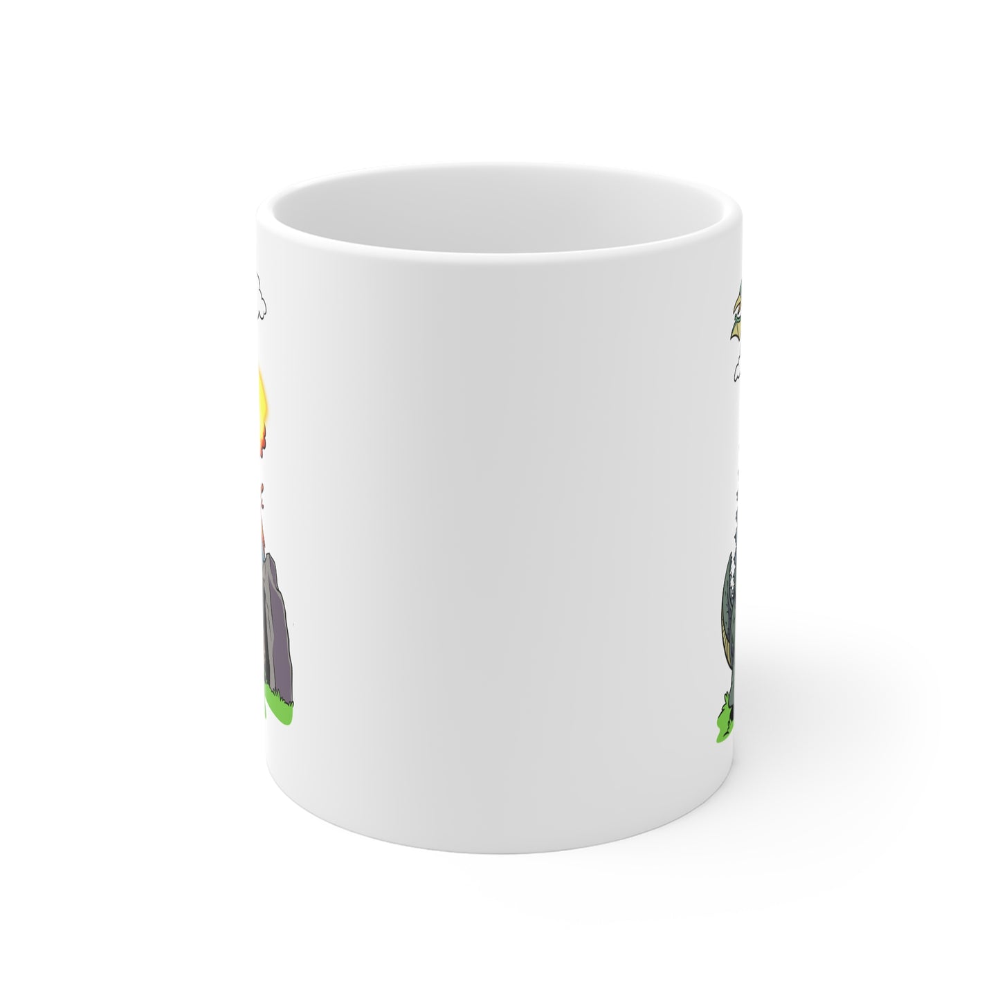 11oz Mug — Targeted Individual Dino Comic Design