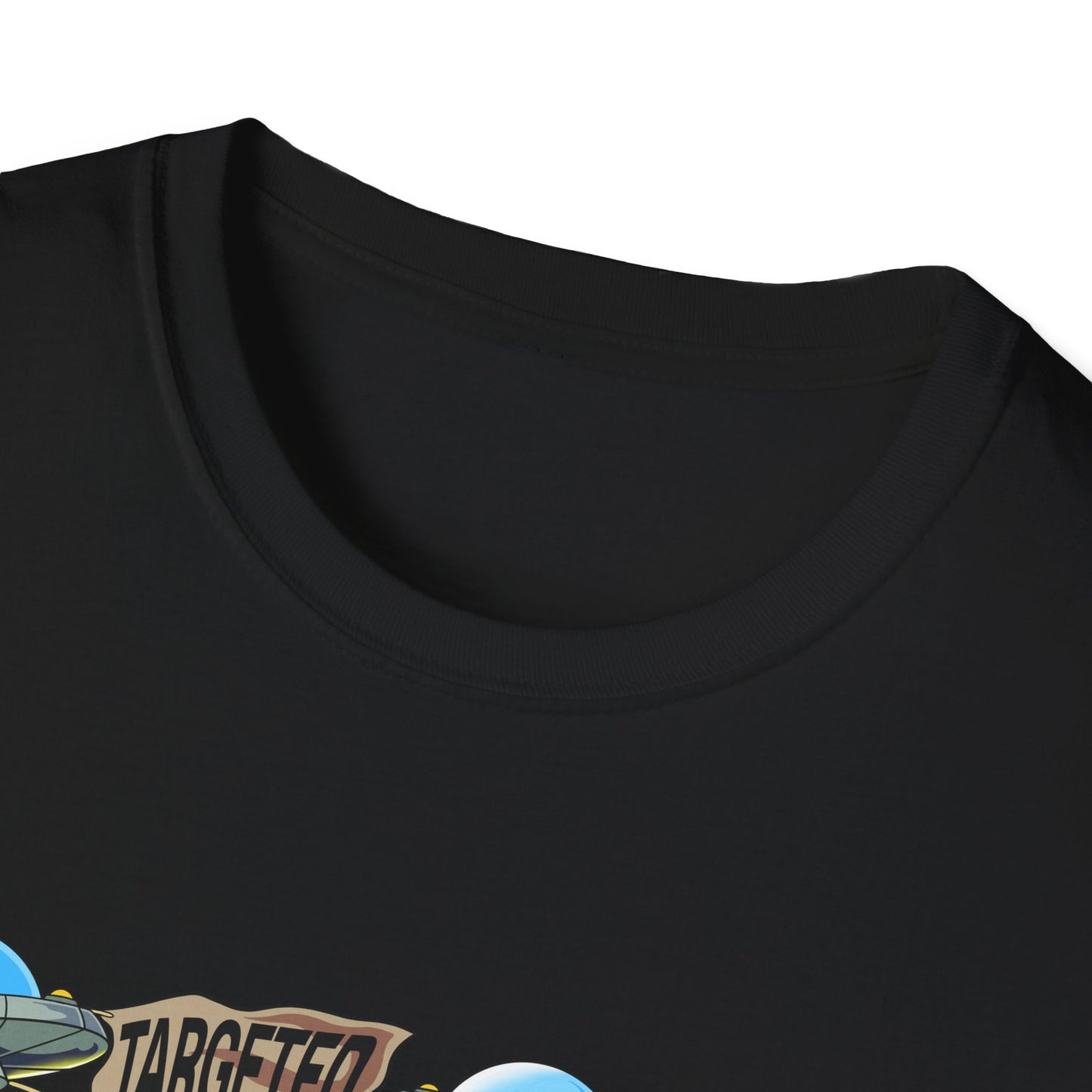 Alien Abduction Graphic T-Shirt — "Targeted Nowhere" Retro UFO Tee