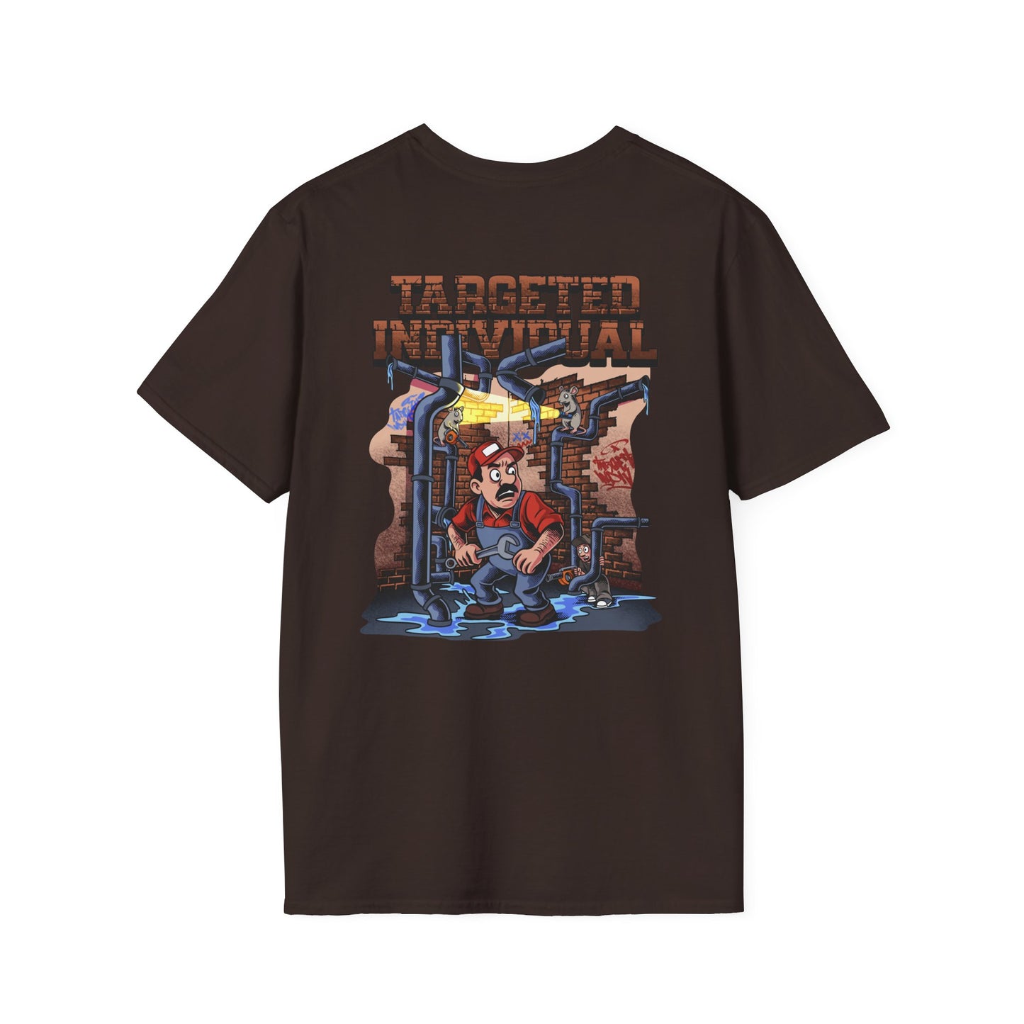 Plumber Pipeworks Graphic T-Shirt — Retro ‘Tarotical Plumbing’ Design