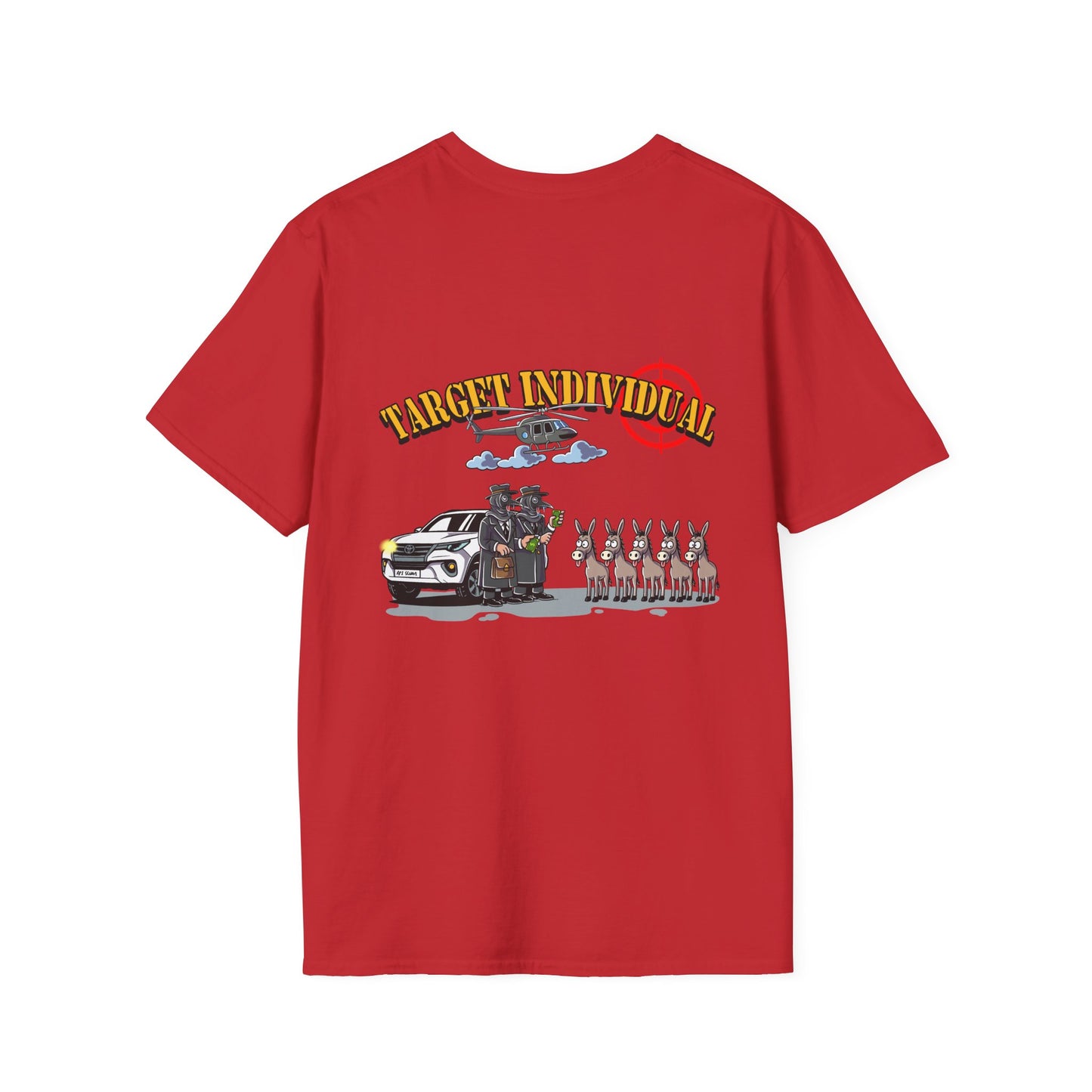 Target Individual T-Shirt — Tactical Humvee & Helicopter Graphic