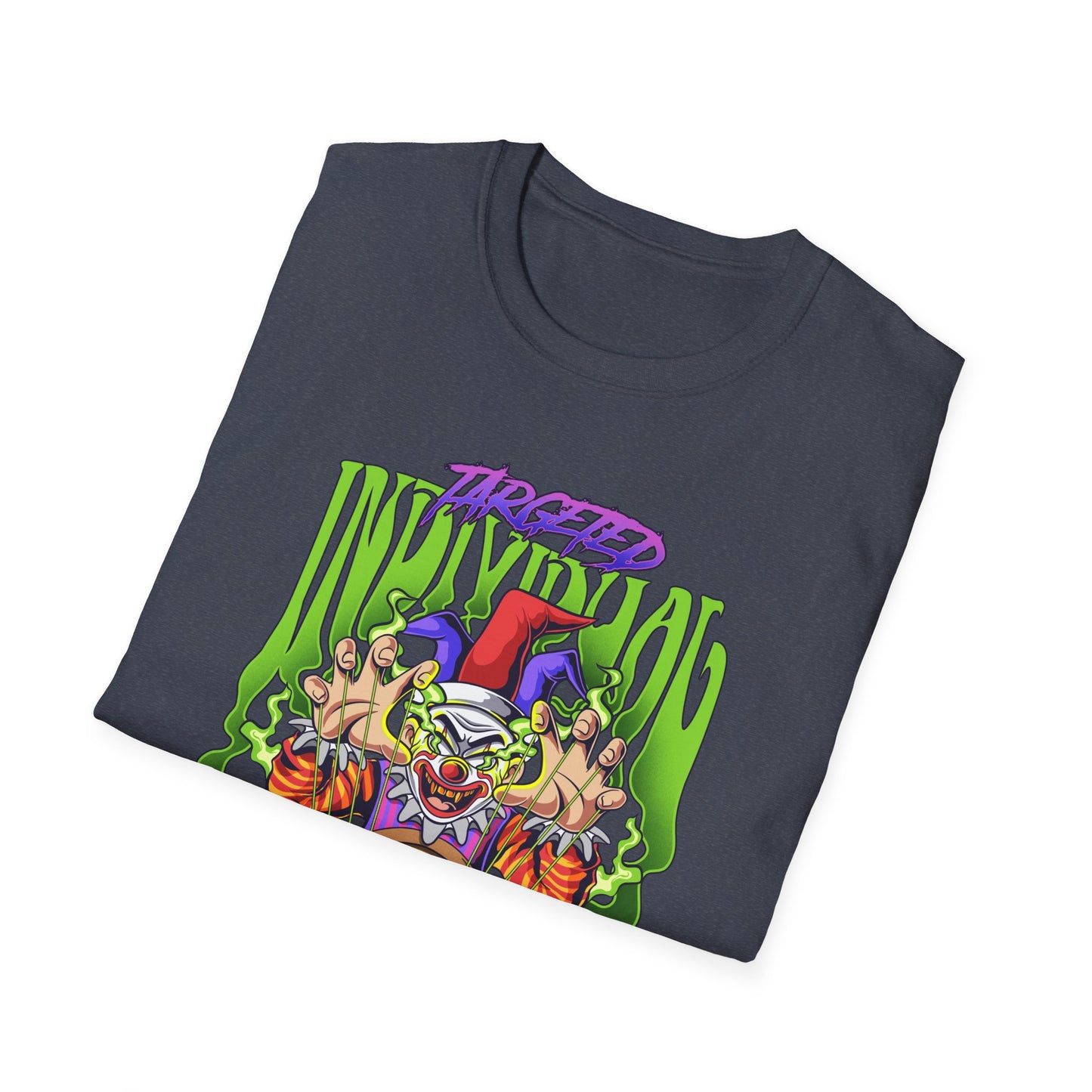 Creepy Clown Portal T-Shirt — Horror Graphic Tee with 'Disturbed' Vibe